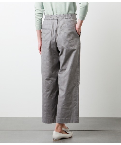 NEWYORKER（ニューヨーカー）の「シャドーハウスタータン ウエストゴムストレートパンツ（その他パンツ・レディース・ベージュ/グレー系その他・9号/7号/11号）」の5枚目の写真