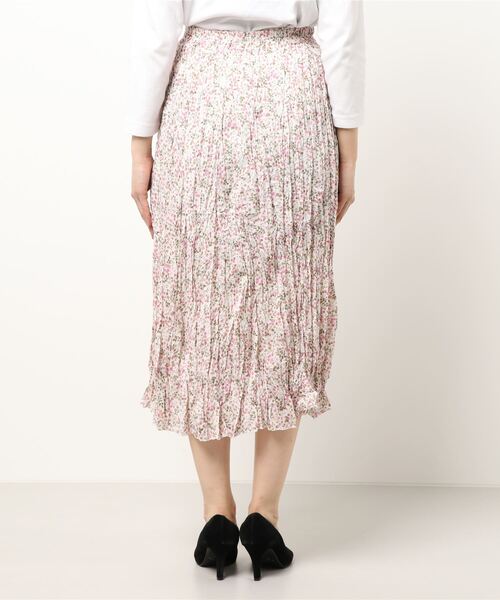 SPIGA（スピーガ）の「小花柄ロングスカートB（スカート・レディース・ホワイト・FREE）」の2枚目の写真