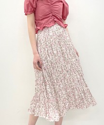 小花柄ロングスカートB