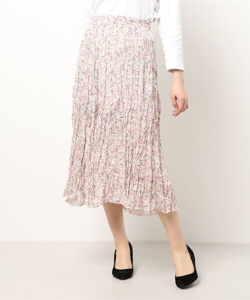 SPIGA（スピーガ）の「小花柄ロングスカートB（スカート・レディース・ホワイト・FREE）」の9枚目の写真