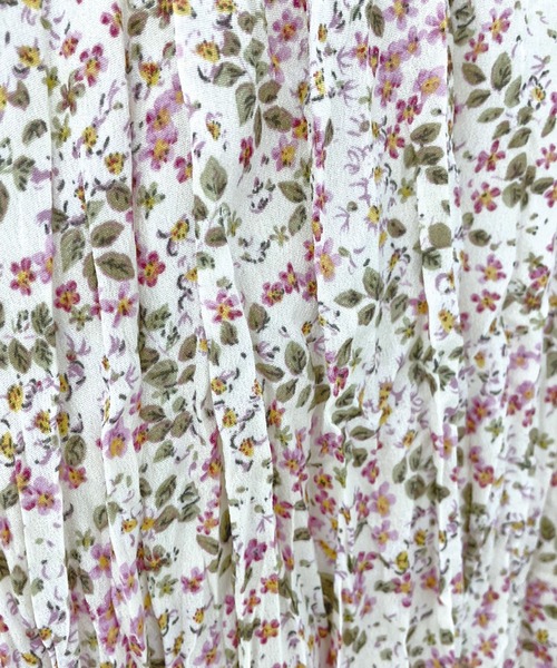 SPIGA（スピーガ）の「小花柄ロングスカートB（スカート・レディース・ホワイト・FREE）」の8枚目の写真