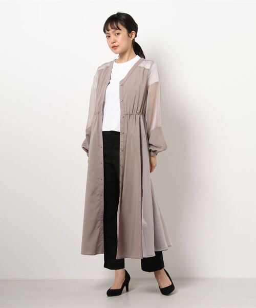 ENVYM（アンビー）の「マテリアルスウィッチングガウン（その他アウター・レディース・ベージュ/グレー/ブラック・FREE）」の21枚目の写真