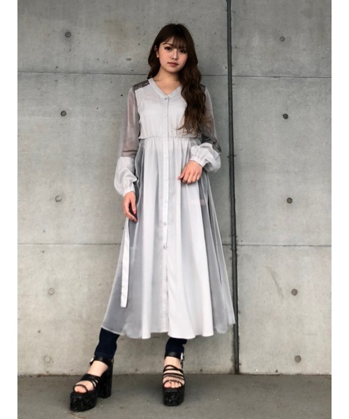 ENVYM（アンビー）の「マテリアルスウィッチングガウン（その他アウター・レディース・ベージュ/グレー/ブラック・FREE）」の7枚目の写真