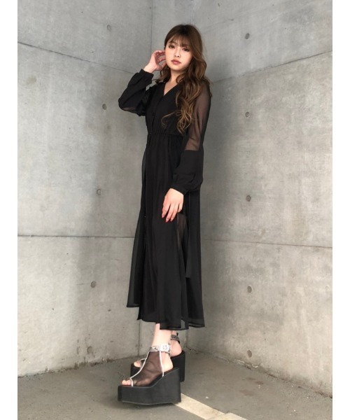 ENVYM（アンビー）の「マテリアルスウィッチングガウン（その他アウター・レディース・ベージュ/グレー/ブラック・FREE）」の5枚目の写真