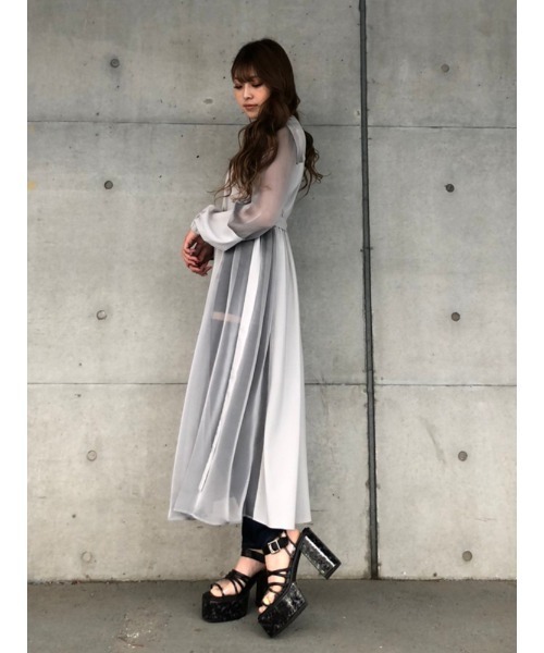 ENVYM（アンビー）の「マテリアルスウィッチングガウン（その他アウター・レディース・ベージュ/グレー/ブラック・FREE）」の8枚目の写真