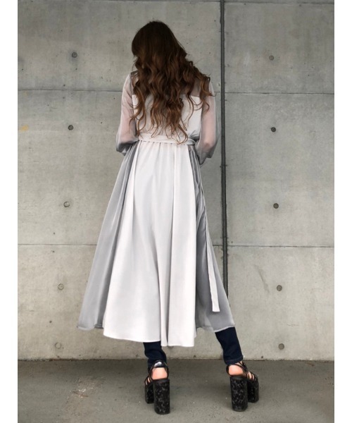 ENVYM（アンビー）の「マテリアルスウィッチングガウン（その他アウター・レディース・ベージュ/グレー/ブラック・FREE）」の9枚目の写真