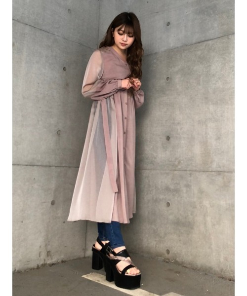 ENVYM（アンビー）の「マテリアルスウィッチングガウン（その他アウター・レディース・ベージュ/グレー/ブラック・FREE）」の10枚目の写真