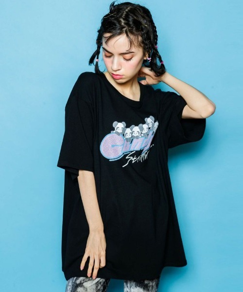Candy Stripper（キャンディストリッパー）の「【電Q×Candy Stripper】MANY A PEPE TEE（Tシャツ/カットソー・レディース・ライトブルー/ブラック/オフホワイト・2）」の12枚目の写真