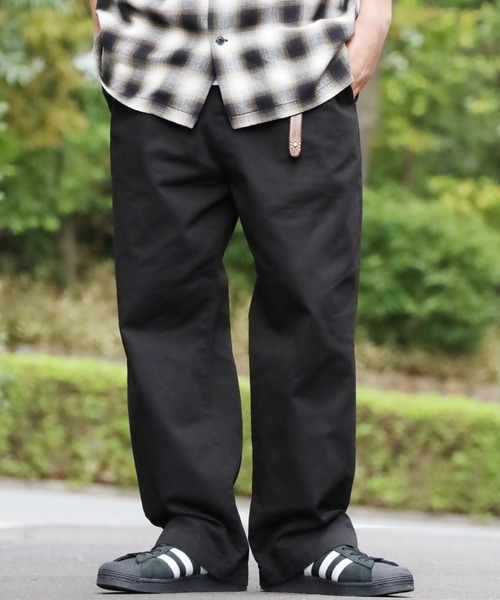 RICCARDO METHA(リカルドメッサ)の「RICCARDO METHA/リカルドメッサ NEW 1TUCK WIDE TROUSERS TWILL J8153 トラウザーパンツ テーパード ワイド(その他パンツ・メンズ・ブラック/ベージュ・46/48/44)」の5枚目の写真