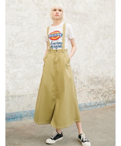 Dickies(ディッキーズ)の「【レディース】ロングスカート(スカート・レディース・カーキ系/ブラック系・28inch/26inch/27inch/29inch)」の1枚目の写真