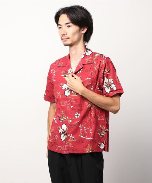 ②schott ショット キューバシャツ スカル 髑髏 刺繍 メキシカン マリア schott（ショット）の「Schott(ショット) HAWAIIAN SHIRT RANDOM