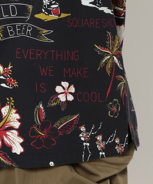 ②schott ショット キューバシャツ スカル 髑髏 刺繍 メキシカン マリア ②schott ショット キューバシャツ スカル 髑髏 刺繍 メキシカン
