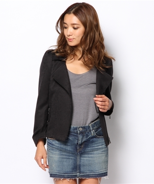 HYSTERIC GLAMOUR（ヒステリックグラマー）の「ライダースJK（その他アウター・レディース・チャコールグレー/ブラック系その他・SMALL/MEDIUM）」の2枚目の写真