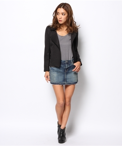 HYSTERIC GLAMOUR（ヒステリックグラマー）の「ライダースJK（その他アウター・レディース・チャコールグレー/ブラック系その他・SMALL/MEDIUM）」の6枚目の写真