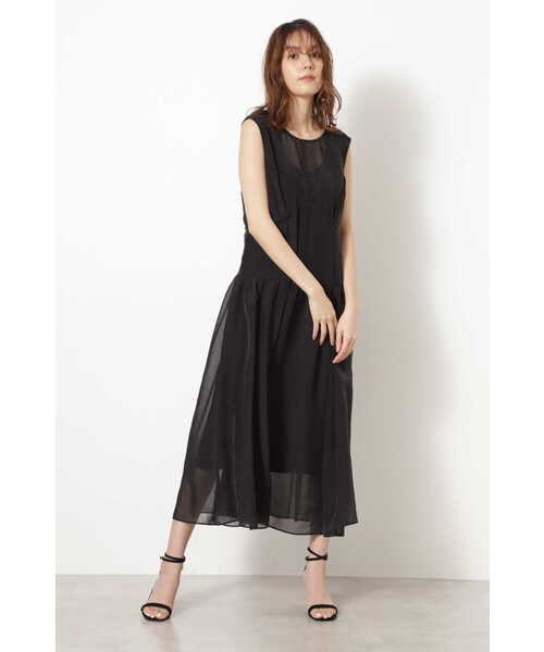 JILL STUART（ジルスチュアート）の「◆アヴイルワンピース（ワンピース・レディース・ブラック/ホワイト・2/0）」の4枚目の写真