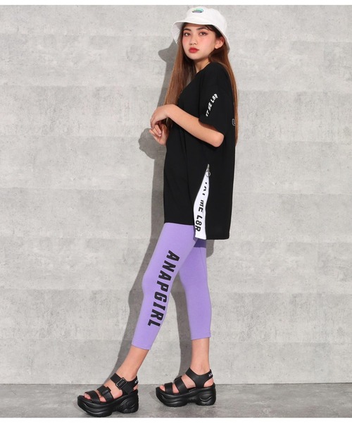 ANAP GiRL(アナップガール)の「ロゴ刺繍厚底ベルトサンダル(サンダル・キッズ・ブラック/ホワイト×ブラック・L/M/S)」の8枚目の写真