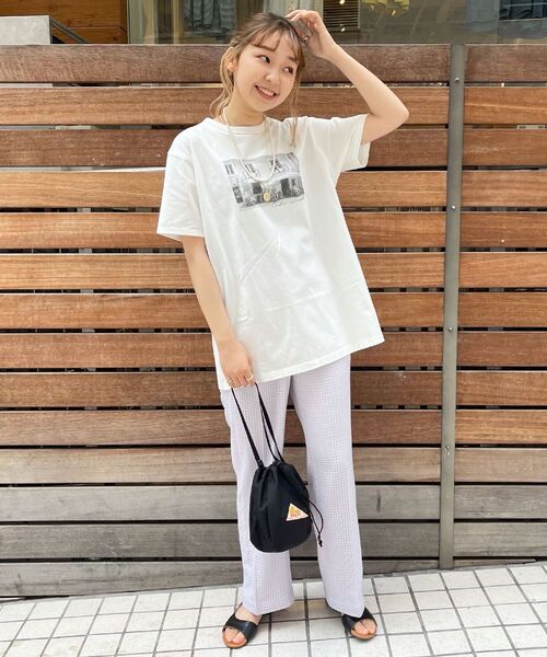 fredy repit（フレディレピ）の「PHOTOプリントTシャツ（フォトT）（Tシャツ/カットソー・レディース・キナリ/オフホワイト/アイボリー・38）」の4枚目の写真