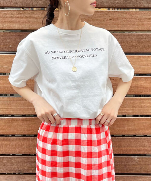 fredy repit（フレディレピ）の「PHOTOプリントTシャツ（フォトT）（Tシャツ/カットソー・レディース・キナリ/オフホワイト/アイボリー・38）」の13枚目の写真