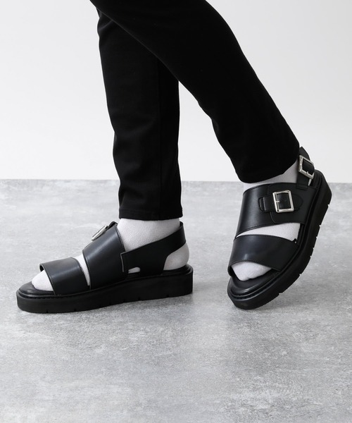 RAGEBLUE（レイジブルー）の「ボリュームソール/ストラップサンダル/950646（サンダル・メンズ・ブラック/パイソン・MEDIUM/LARGE）」の3枚目の写真