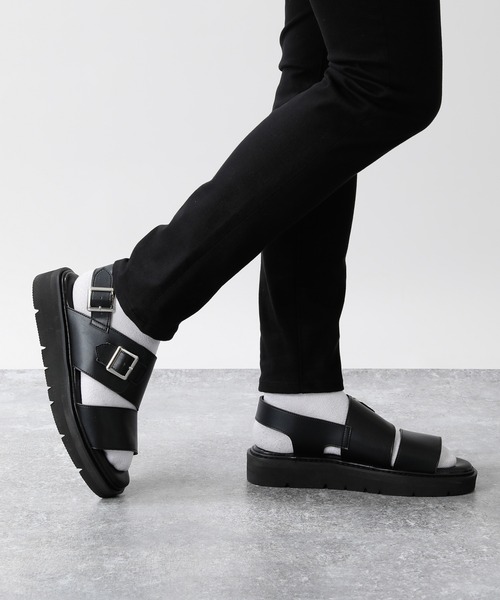 RAGEBLUE（レイジブルー）の「ボリュームソール/ストラップサンダル/950646（サンダル・メンズ・ブラック/パイソン・MEDIUM/LARGE）」の6枚目の写真