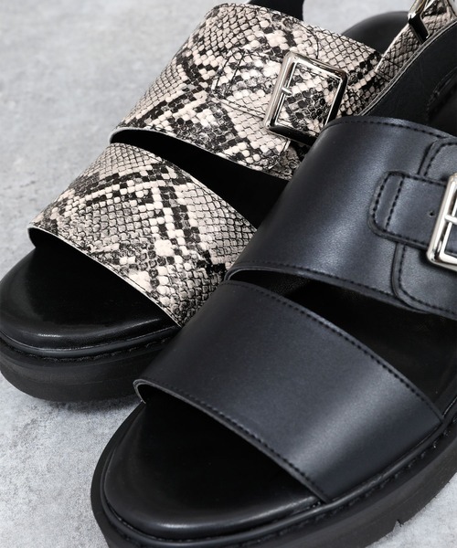 RAGEBLUE（レイジブルー）の「ボリュームソール/ストラップサンダル/950646（サンダル・メンズ・ブラック/パイソン・MEDIUM/LARGE）」の21枚目の写真