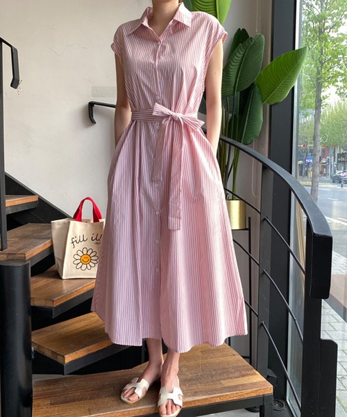 セール ストライプフレンチシャツワンピース ワンピース Jewelobe ジュエローブ のファッション通販 Zozotown