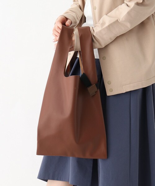 anello（アネロ）の「◆anello/アネロ ALTON レザータッチ トートバッグ（エコバッグ/サブバッグ・レディース・ライトブルー/キャメル/ブラウン系/ダークグレー/ネイビー/ブラック/シルバー/ピンク系/ピンク系その他/グリーン・99）」の4枚目の写真