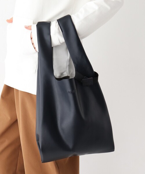 anello（アネロ）の「◆anello/アネロ ALTON レザータッチ トートバッグ（エコバッグ/サブバッグ・レディース・ライトブルー/キャメル/ブラウン系/ダークグレー/ネイビー/ブラック/シルバー/ピンク系/ピンク系その他/グリーン・99）」の6枚目の写真