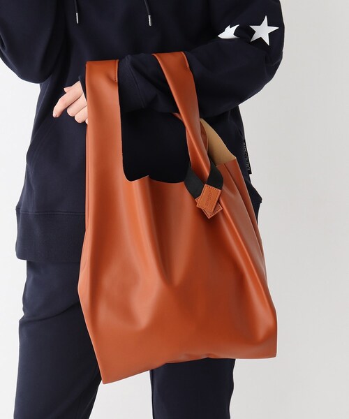 anello（アネロ）の「◆anello/アネロ ALTON レザータッチ トートバッグ（エコバッグ/サブバッグ・レディース・ライトブルー/キャメル/ブラウン系/ダークグレー/ネイビー/ブラック/シルバー/ピンク系/ピンク系その他/グリーン・99）」の7枚目の写真