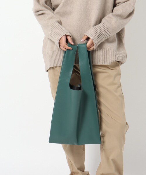 anello（アネロ）の「◆anello/アネロ ALTON レザータッチ トートバッグ（エコバッグ/サブバッグ・レディース・ライトブルー/キャメル/ブラウン系/ダークグレー/ネイビー/ブラック/シルバー/ピンク系/ピンク系その他/グリーン・99）」の5枚目の写真