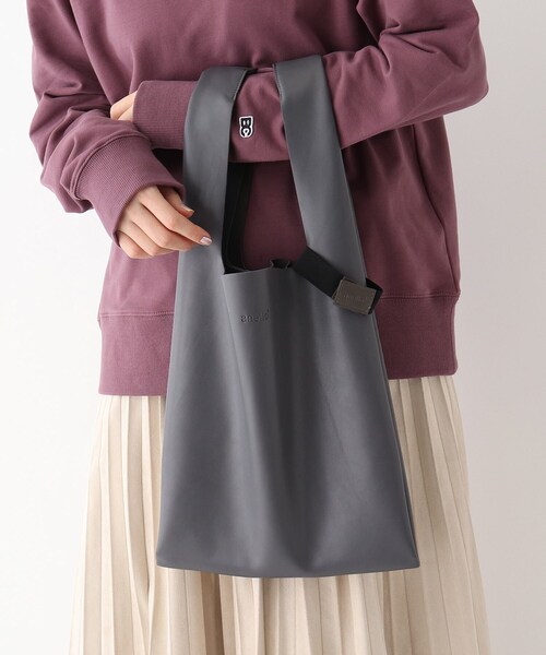 anello（アネロ）の「◆anello/アネロ ALTON レザータッチ トートバッグ（エコバッグ/サブバッグ・レディース・ライトブルー/キャメル/ブラウン系/ダークグレー/ネイビー/ブラック/シルバー/ピンク系/ピンク系その他/グリーン・99）」の3枚目の写真