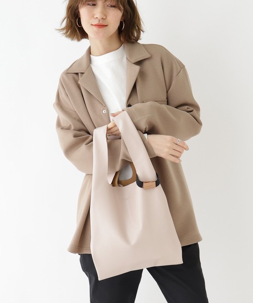 anello（アネロ）の「◆anello/アネロ ALTON レザータッチ トートバッグ（エコバッグ/サブバッグ・レディース・ライトブルー/キャメル/ブラウン系/ダークグレー/ネイビー/ブラック/シルバー/ピンク系/ピンク系その他/グリーン・99）」の9枚目の写真