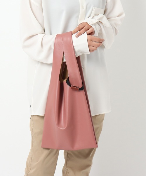 anello（アネロ）の「◆anello/アネロ ALTON レザータッチ トートバッグ（エコバッグ/サブバッグ・レディース・ライトブルー/キャメル/ブラウン系/ダークグレー/ネイビー/ブラック/シルバー/ピンク系/ピンク系その他/グリーン・99）」の8枚目の写真