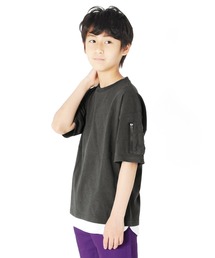 GLAZOS | OE天竺・接触冷感ドロップショルダー袖ポケットレイヤード半袖Tシャツ(Tシャツ/カットソー)