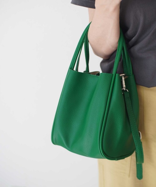 ammy.（エイミードット）の「【 ammy. / エイミードット 】3WAY ショルダーバッグ / ハンドバッグ（ハンドバッグ・レディース・ホワイト/ブラック/ベージュ/グリーン/ブラウン/グレイッシュベージュ/シルバー/レッド・FREE）」の6枚目の写真