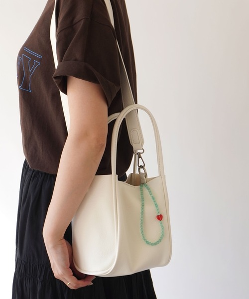 ammy.（エイミードット）の「【 ammy. / エイミードット 】3WAY ショルダーバッグ / ハンドバッグ（ハンドバッグ・レディース・ホワイト/ブラック/ベージュ/グリーン/ブラウン/グレイッシュベージュ/シルバー/レッド・FREE）」の22枚目の写真