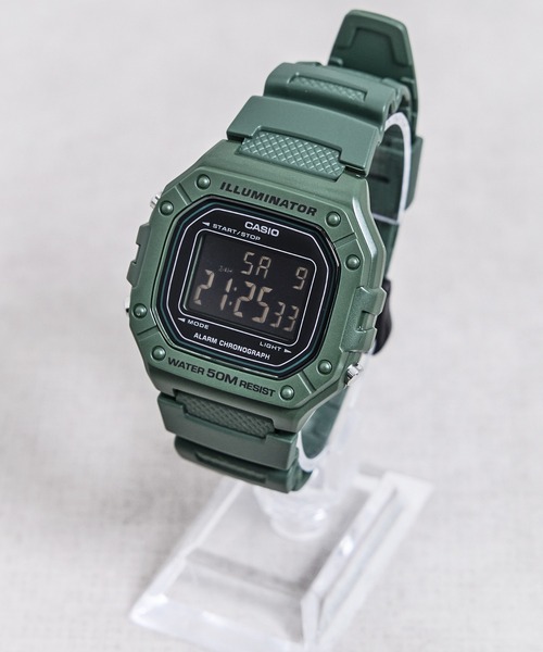 CASIO カシオ：W-218H チープカシオ 腕時計スクエア デジタル
