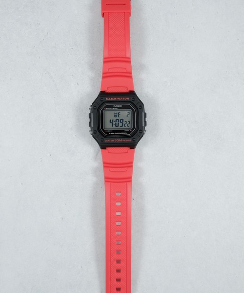CASIO（カシオ）の「CASIO カシオ：W-218H チープカシオ 腕時計スクエア　デジタル（デジタル腕時計・メンズ・レッド/オリーブ/ブラック/ネイビー/ブラック×ブラック/ライトグレー/オリーブ×ブラック/ピンク/ライトピンク/ブロンズ/グレー/ライトグレー系/シルバー/カモフラージュ・FREE）」の19枚目の写真