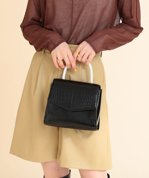 Ray BEAMS（レイビームス）の「Ray BEAMS / チェーン フラップ バッグ（ショルダーバッグ・レディース・その他/ブラック・ONE SIZE）」の19枚目の写真