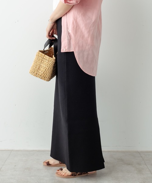 Omekashi（オメカシ）の「強撚スウェットライクタイトスカート（スカート・レディース・ブラウン/ブラック・FREE）」の12枚目の写真