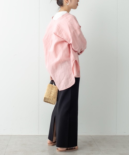 Omekashi（オメカシ）の「強撚スウェットライクタイトスカート（スカート・レディース・ブラウン/ブラック・FREE）」の16枚目の写真