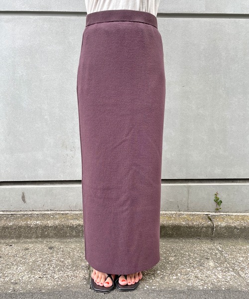 Omekashi（オメカシ）の「強撚スウェットライクタイトスカート（スカート・レディース・ブラウン/ブラック・FREE）」の20枚目の写真