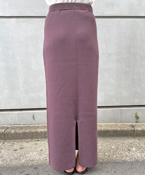 Omekashi（オメカシ）の「強撚スウェットライクタイトスカート（スカート・レディース・ブラウン/ブラック・FREE）」の22枚目の写真