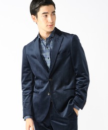 CROWDED CLOSET | コーデュロイ調ベルベットジャケット／セットアップ対応／パーティー(テーラードジャケット)