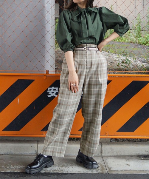 セール だぼっとシルエットチェックパンツ その他パンツ 179 Wg イチナナキュウダブルジー のファッション通販 Zozotown