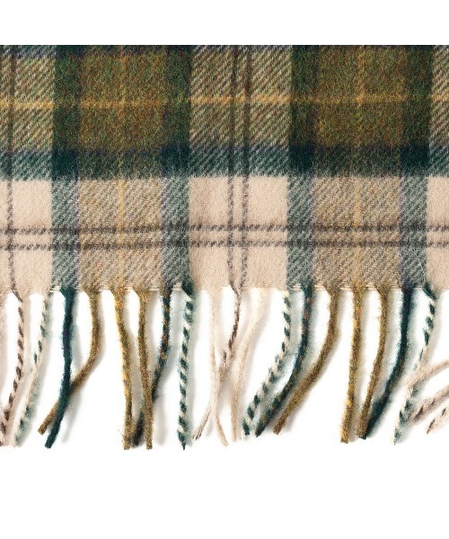 Barbour（バブアー）の「MOON SCARF（マフラー・メンズ・グリーン/オリーブ・ONE SIZE）」の4枚目の写真