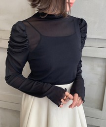 moment+ | 【2021-22A/W New Arrival】シアータートルメローパワーショルダープルオーバー(Tシャツ/カットソー)