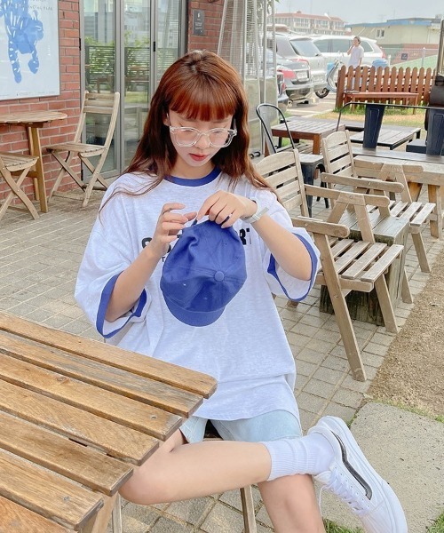 SONA(ソナ)の「SONYUNARA 1987プリント半袖Tシャツ(Tシャツ/カットソー・レディース・ブラック/ライトグレー/クリーム・FREE)」の5枚目の写真