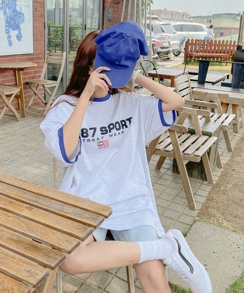 SONA(ソナ)の「SONYUNARA 1987プリント半袖Tシャツ(Tシャツ/カットソー・レディース・ブラック/ライトグレー/クリーム・FREE)」の6枚目の写真
