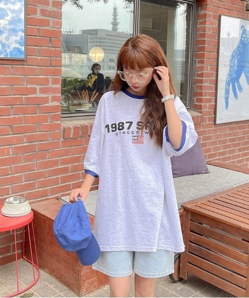 SONA(ソナ)の「SONYUNARA 1987プリント半袖Tシャツ(Tシャツ/カットソー・レディース・ブラック/ライトグレー/クリーム・FREE)」の10枚目の写真